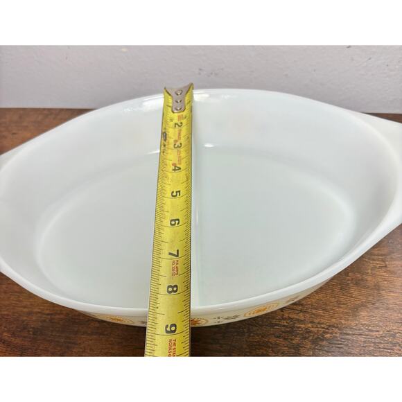 Vintage 60s Pyrex Town and Country Casserole Divided Dish 1.5 QT with Lid - Picture 12 of 12